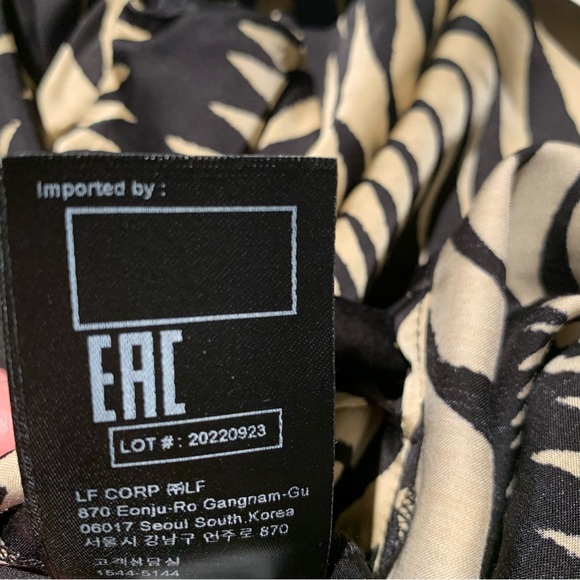 New with tags ba&sh Robe Napi Black & Cream Strappy Dress size US 8 M - Picture 12 of 17